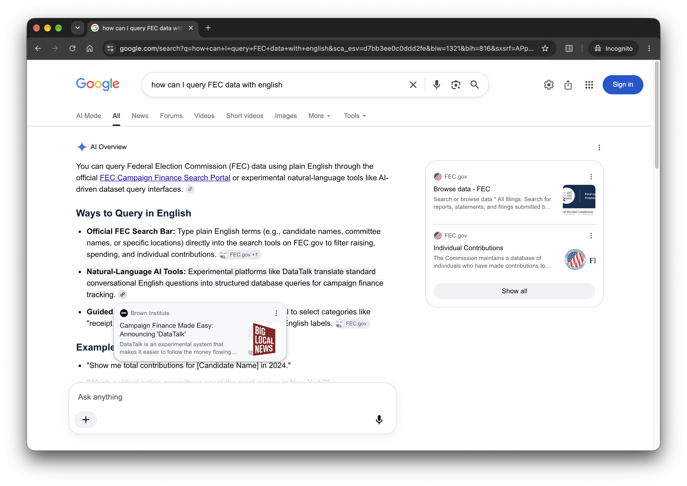 Search results for the query term \